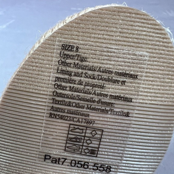 Janie and Jack Sandals Girls 8 Toddler Tan Flower Espadrille Straw Shoes Summer - Picture 8 of 8